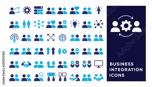 Business icons set. Flat vector symbols. Corporate graphics.