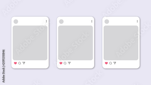 Obraz na płótnie social media post templates