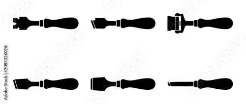 Photos Leatherworking Tools Set: Crafting, Stitching, and Cutting Implements Collection