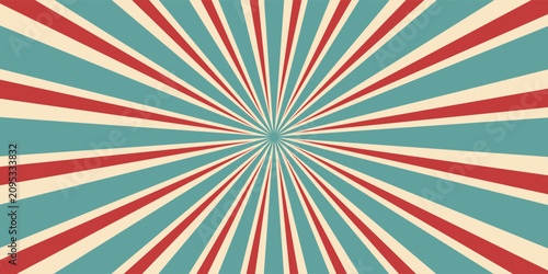Obraz na płótnie Circus or carnival rays background layout with vector grunge texture