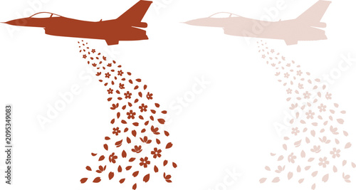 Canvastavla Light beige vector artwork displaying advanced combat aircraft astonishingly dro
