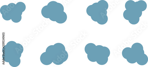 Abstract Organic Blob Shapes Set Modern Fluid Rounded Geometric Vector Collection