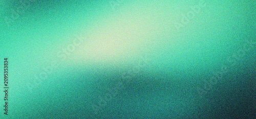 Cuadro en lienzo Teal grainy gradient background with soft light leaks