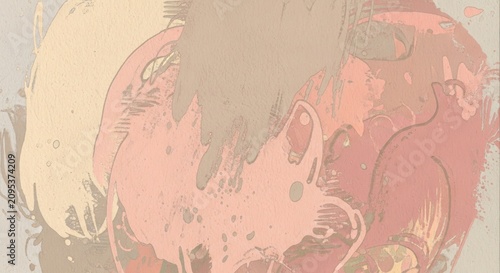 Pink and beige abstract grunge paper texture.
