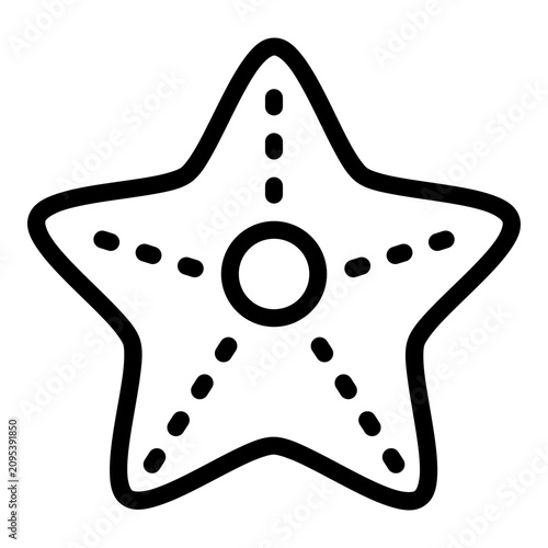 Photography starfish icon