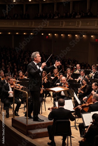 Orchestra Leadership and Team Performance Excellence Concept