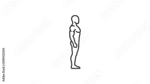 Foto Standing Adult Human Male Figure.