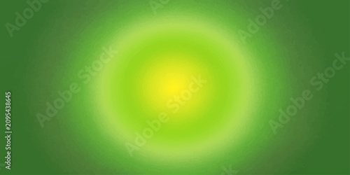 Obraz na plátně Abstract vibrant green and yellow gradient sphere on a darker green background, suggesting a vibrant energetic glow or a luminous natural phenomenon
