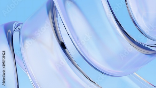 Canvastavla blue glaze on light backdrop for poster banner design, in a clear crystal liquid