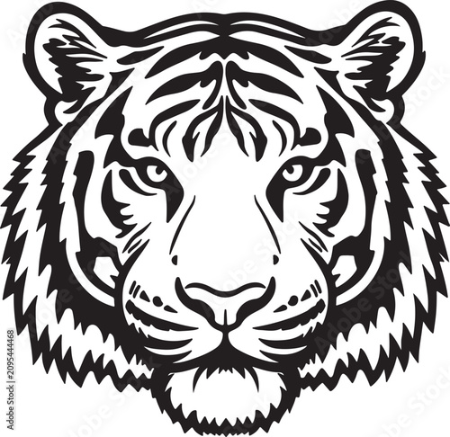 tiger face vector