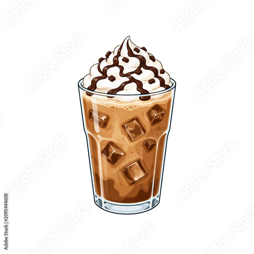 Iced Coffee with Whipped Cream