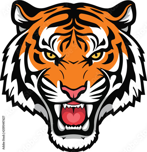  tiger head vector