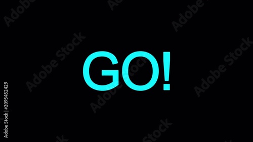 Countdown timer animation featuring the sequence READY? – 3 – 2 – 1 – GO! on a transparent background, with smooth number countdown and timer icon motion in 4K for gaming, sports, and event intros