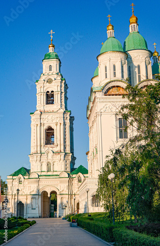 Obraz na plátne Assumption Cathedral and bell tower in Astrakhan Kremlin, Russia.