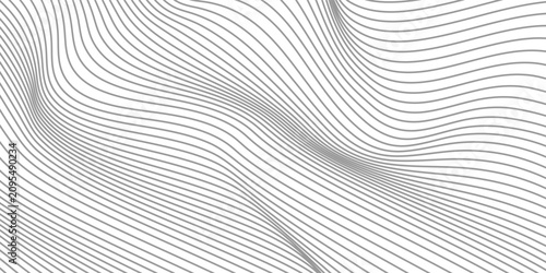 Fotografía Abstract graphic design featuring a series of parallel flowing lines