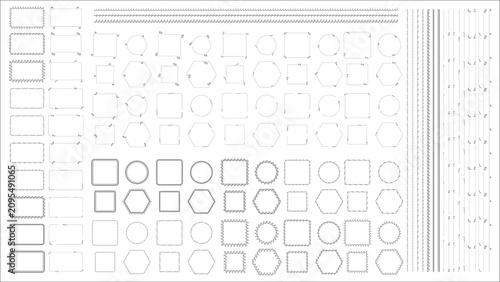  Various Frames Big Set Vector Background