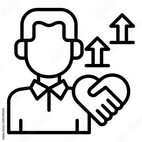 Bild auf Leinwand Succession Planning Icon