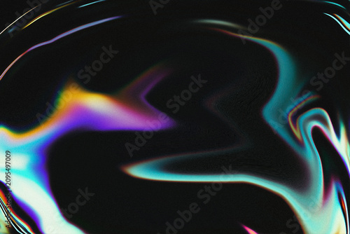 Abstract liquid fluid background with vibrant neon colorful waves on dark texture.