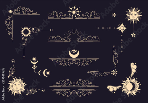 Quadro su tela Celestial elements