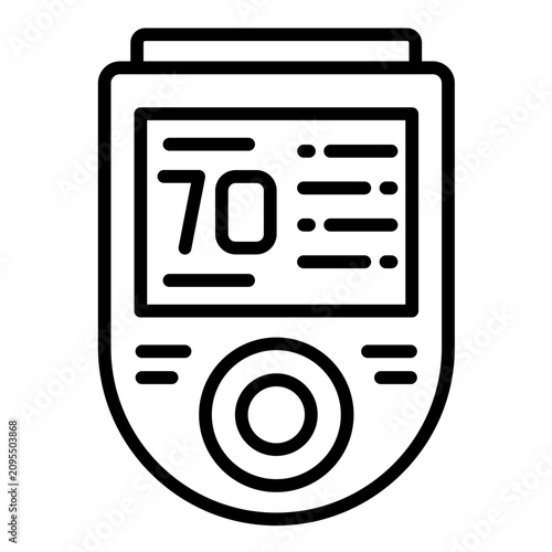 Schilderij op canvas Pulse Oximeter Icon