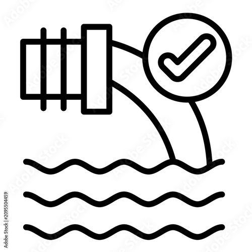 Obraz na plátně Water Pollution Icon