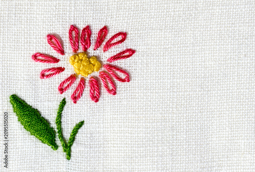 embroidery on fabric