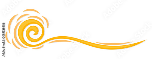 A stylized symbol of the summer sun.
