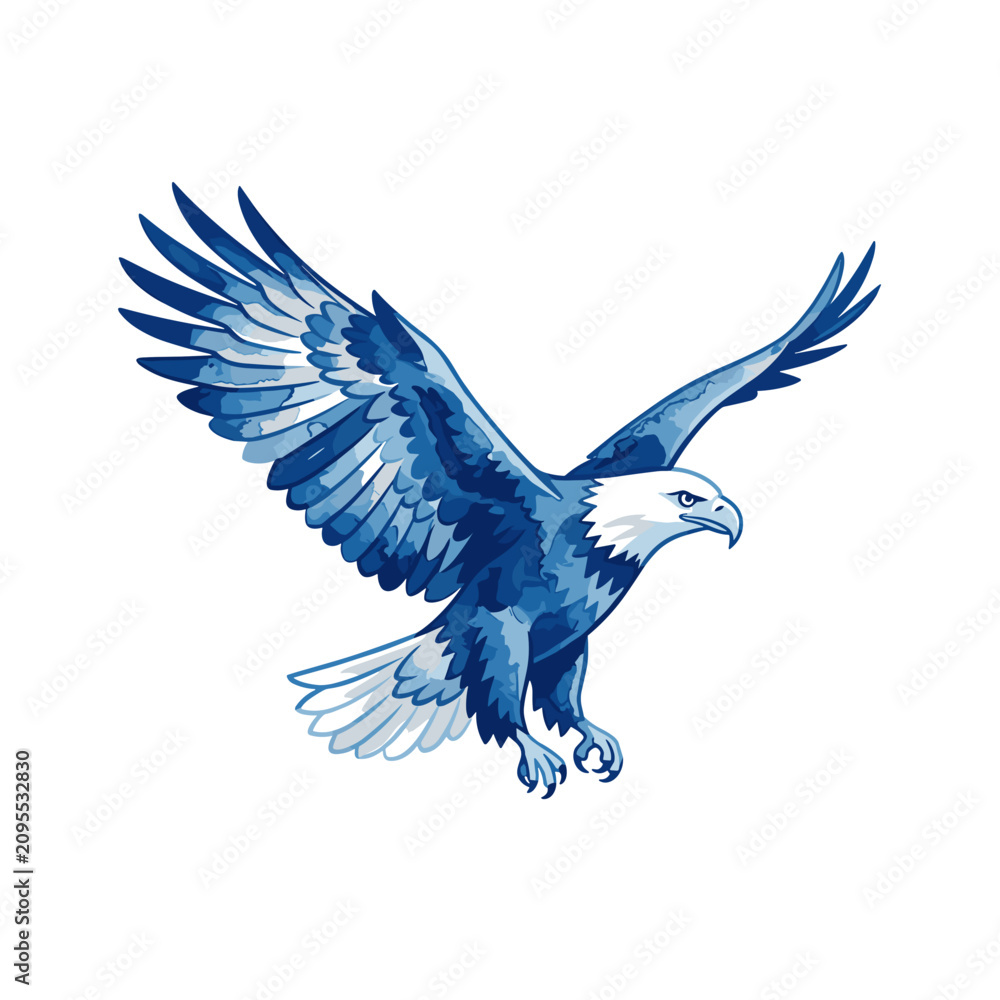 Fototapeta premium American Bald Eagle in Flight.