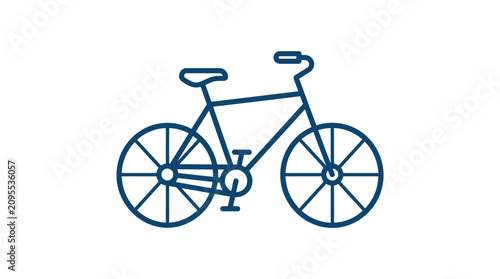 Foto Bicycle Outline Icon Design Transportation.