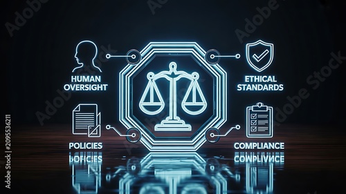 Digital compliance framework with ethical standards, human oversight and regulatory governance
