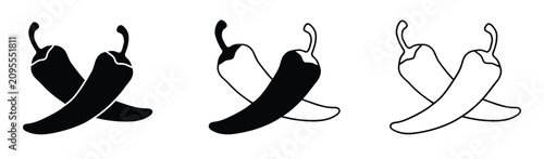 Tableau sur toile Chili Pepper Variety