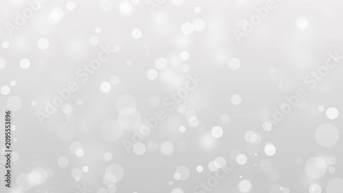 White Bokeh Background with Soft Glowing Light Particles, Seamless Loop Motion Design