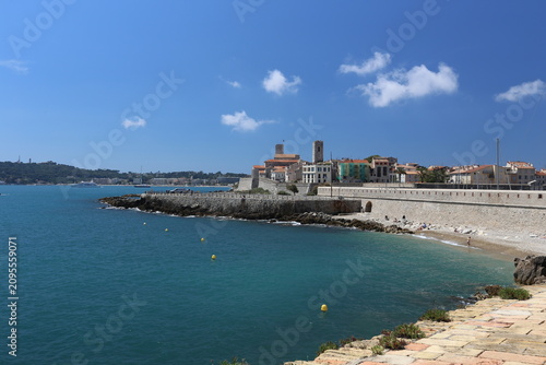 Panoramic View of Antibes Old Town from the Ramparts