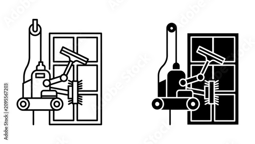 Fotografija Automated Window Cleaner: An innovative robotic system designed for efficient and precise window cleaning, utilizing advanced technology to ensure spotless results
