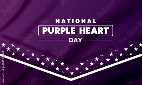 Schilderij op canvas National Purple Heart Day Tribute | Celebrating the Valor of Purple Heart Recipi