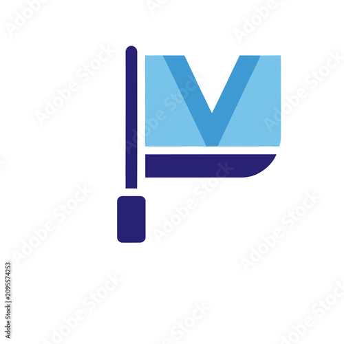 Abstract flag icon