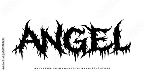 Canvastavla Angel font