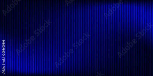 Blue silk curtained backdrop spotlight illuminated. Theatrical drapes. Modern eps 10