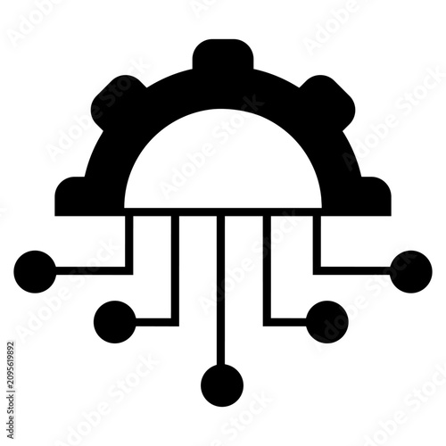 Integration icon vector. System connection illustration sign. Data integration symbol. API integration logo or mark.