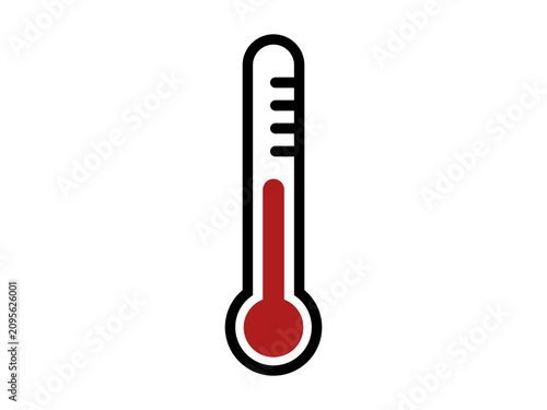 Foto Thermometer Icon PNG Isolated on Transparent Background for Temperature and Weat