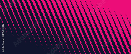 Diagonal halftone pattern with vibrant pink and dark blue coloration a modern geometric design lines stripes abstract vector contemporary