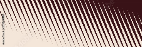 Canvastavla Diagonal halftone pattern with staggered lines and a gradient from beige to maro