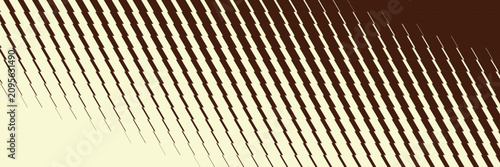 Foto Diagonal halftone pattern with staggered lines in shades of brown and beige a ve