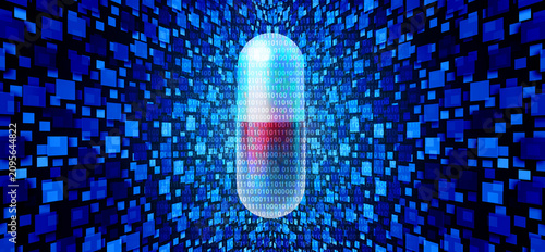 Foto AI Drugs and Artificial intelligence transforming pharmaceutical research throug