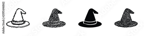 Fotografie Explore a creative collection of different witch hat designs perfect for Hallowe