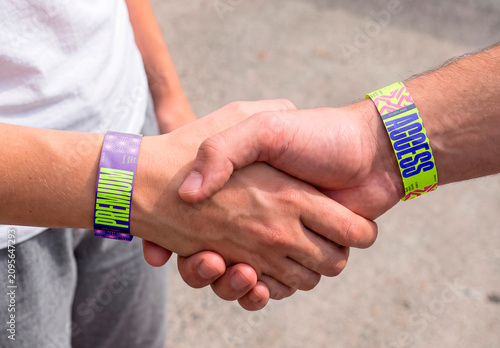 Wristband Mockup on Hands