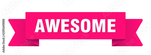 фотографія awesome ribbon isolated on transparent background. awesome ribbon