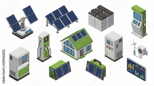 Photos Renewable energy technology and green power solutions.