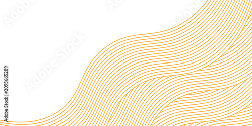 Yellow instant noodles, pasta and spaghetti texture with geometric wavy lines. Ramen, pasta vector pattern. eps10