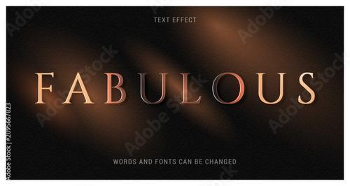 fabulous text effect editable eps cc